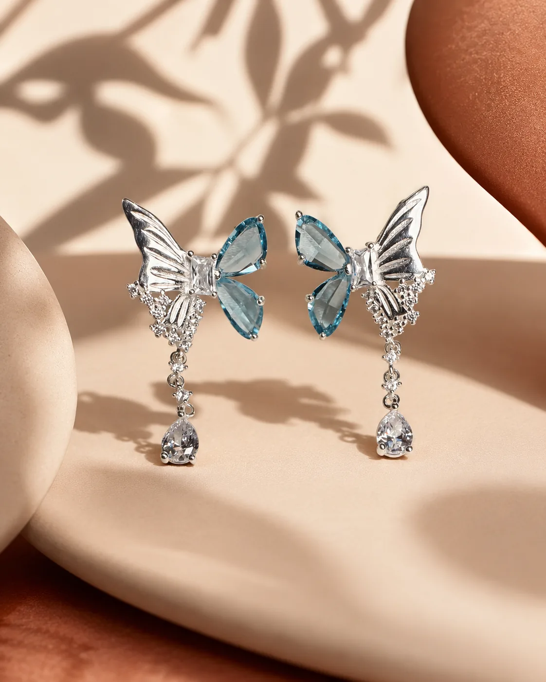 Aros Mariposa Colgante Calipso